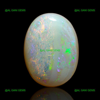 6.45 Cts Doublet Opal Gemstone Oval Cabochon Lab-Created 14x10x6 mm D-2