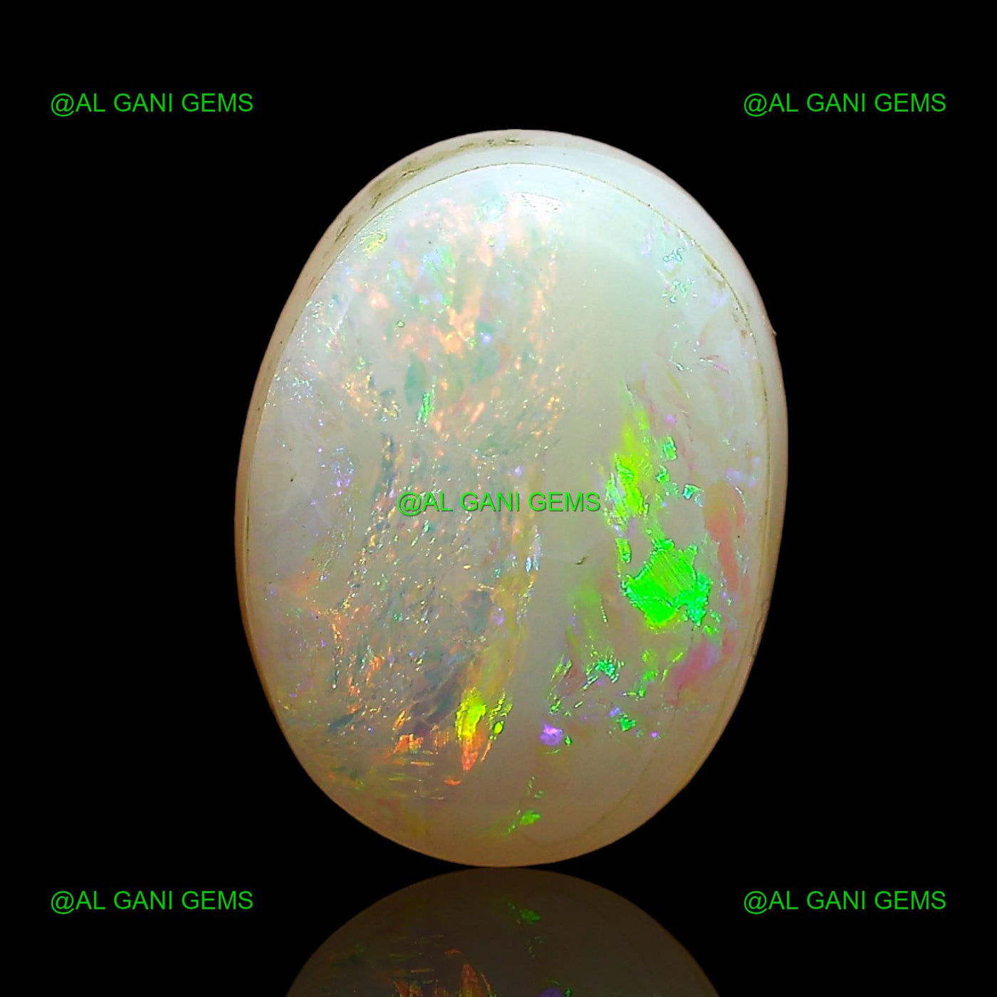 6.45 Cts Doublet Opal Gemstone Oval Cabochon Lab-Created 14x10x6 mm D-2