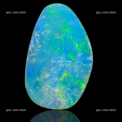 4.65 Cts Lab-Created Doublet Opal Gemstone Fancy Cabochon 16x10x3 mm D-30