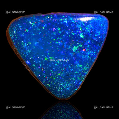 5.90 Cts Lab-Created Doublet Opal Gemstone Trillion Cabochon 12x11x4 mm D-33