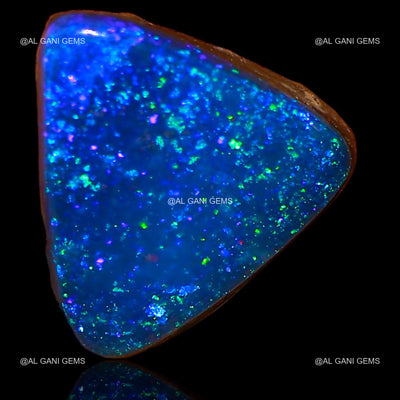 5.90 Cts Lab-Created Doublet Opal Gemstone Trillion Cabochon 12x11x4 mm D-33