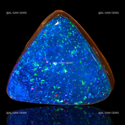 5.90 Cts Lab-Created Doublet Opal Gemstone Trillion Cabochon 12x11x4 mm D-33