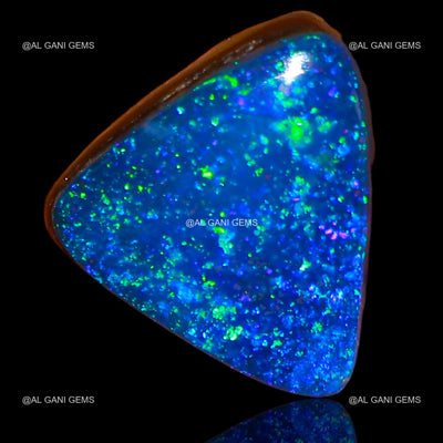 5.90 Cts Lab-Created Doublet Opal Gemstone Trillion Cabochon 12x11x4 mm D-33