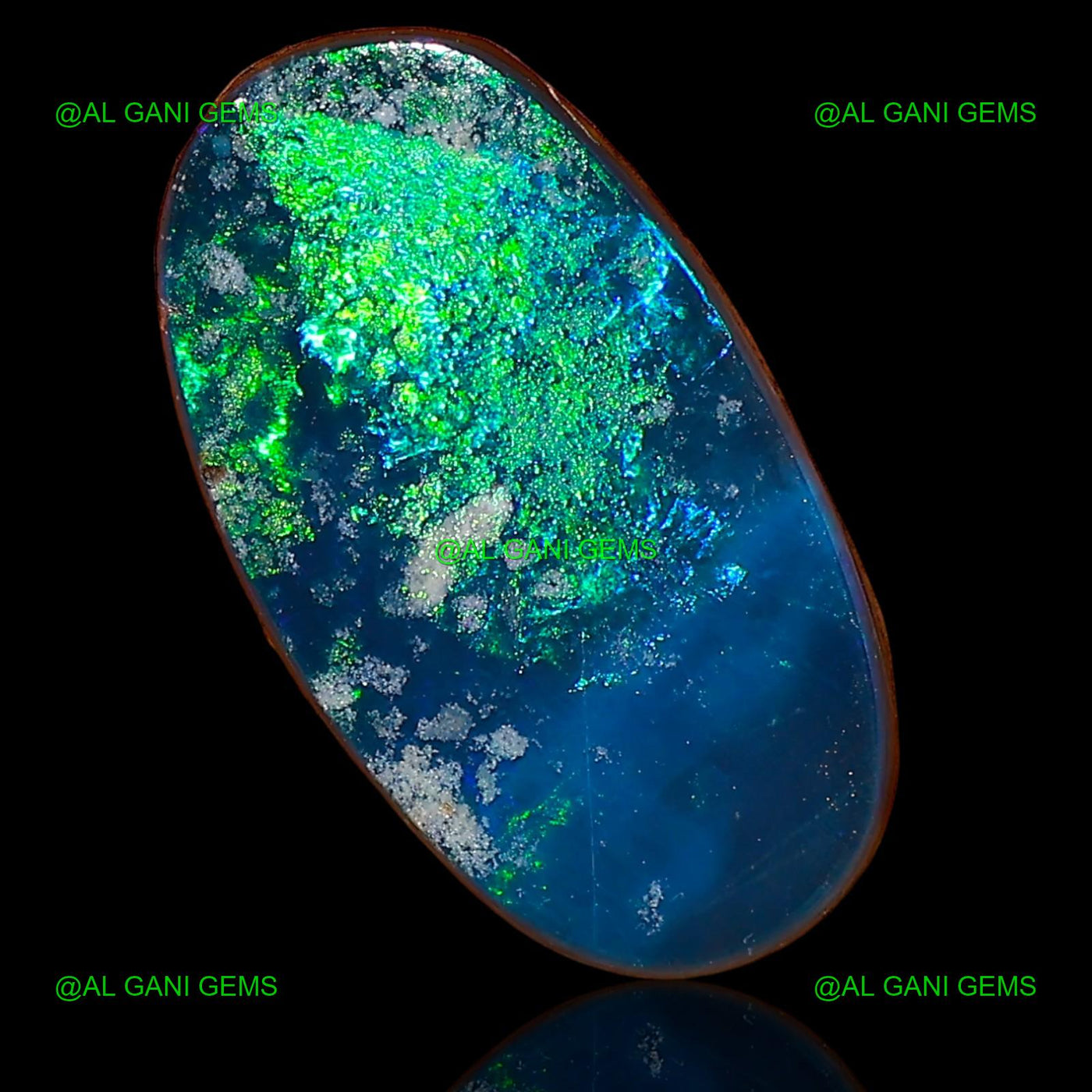 6.90 Cts Lab-Created Doublet Opal Oval Cabochon Loose Gemstone 18x9x3 mm D-36