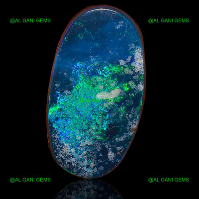 6.90 Cts Lab-Created Doublet Opal Oval Cabochon Loose Gemstone 18x9x3 mm D-36