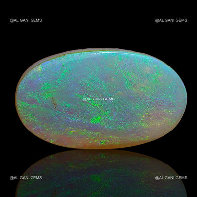 9.05 Cts Lab-Created Doublet Opal Oval Cabochon Gemstone 17x10x6 mm D-3