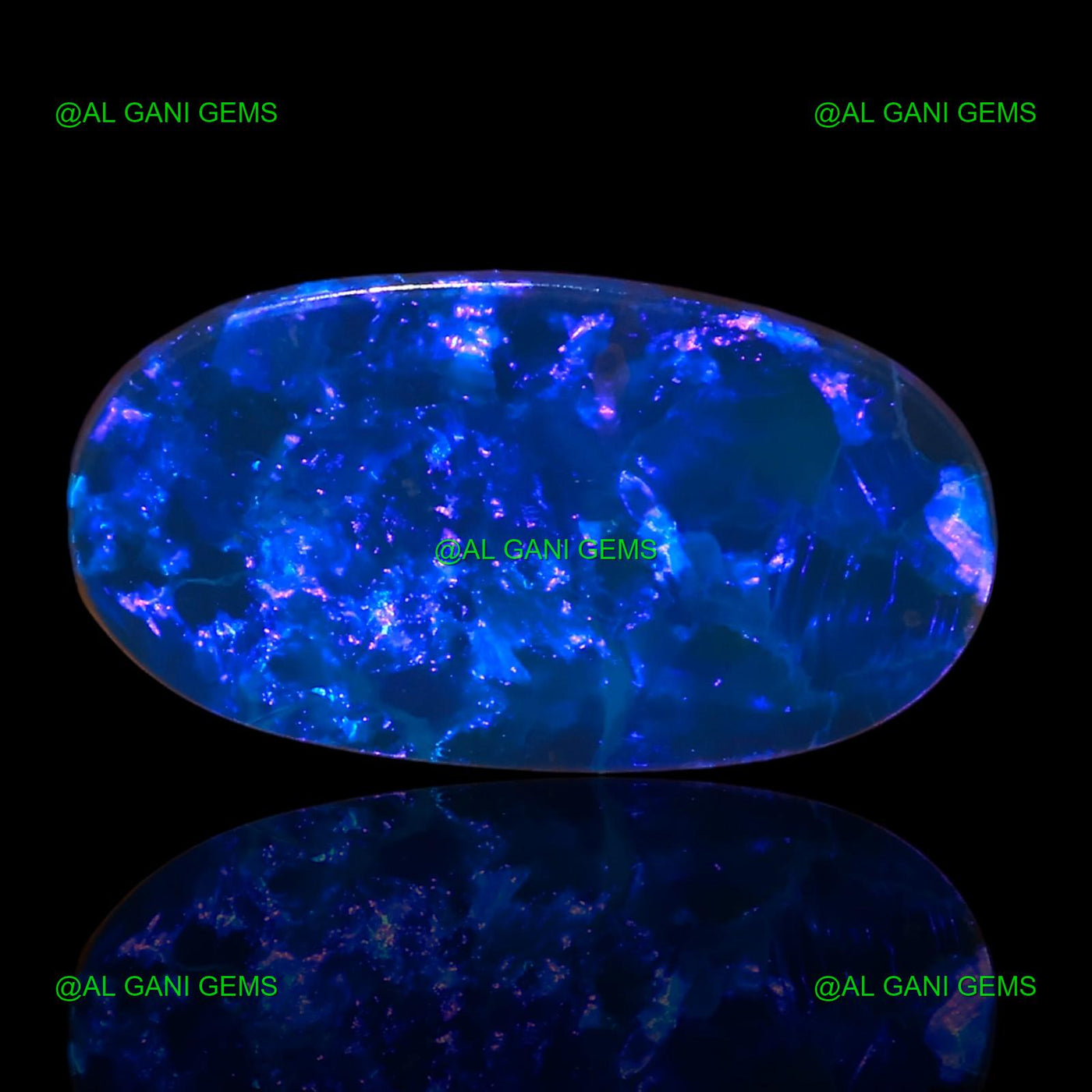 6.80 Cts Lab-Created Doublet Opal Oval Cabochon Loose Gemstone 17x9x4 mm D-41