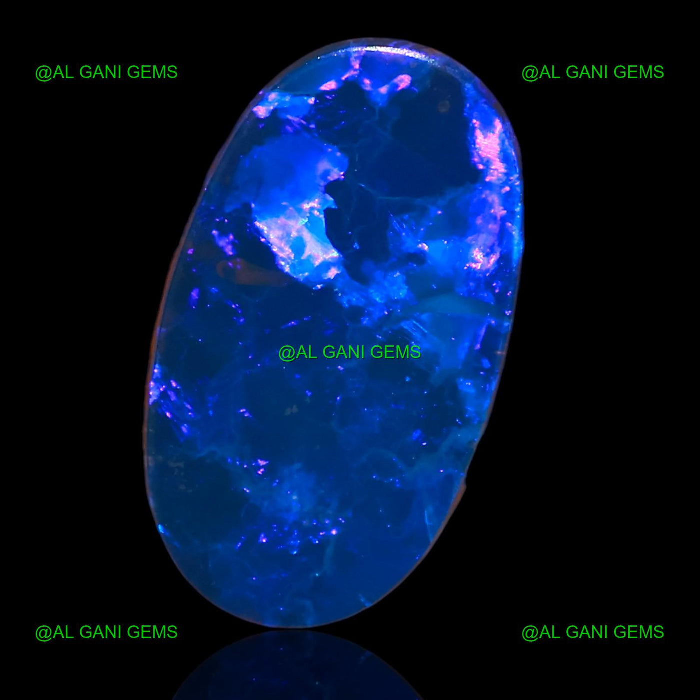 6.80 Cts Lab-Created Doublet Opal Oval Cabochon Loose Gemstone 17x9x4 mm D-41