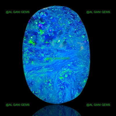 6.30 Cts Lab-Created Doublet Opal Gemstone Oval Cabochon 15x10x3 mm D-42