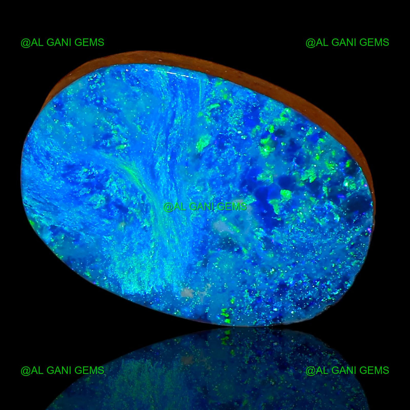 6.30 Cts Lab-Created Doublet Opal Gemstone Oval Cabochon 15x10x3 mm D-42