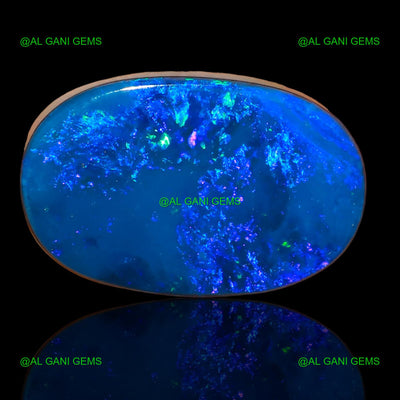 6.10 Cts Lab-Created Doublet Opal Gemstone Oval Cabochon 17x11x3 mm D-43