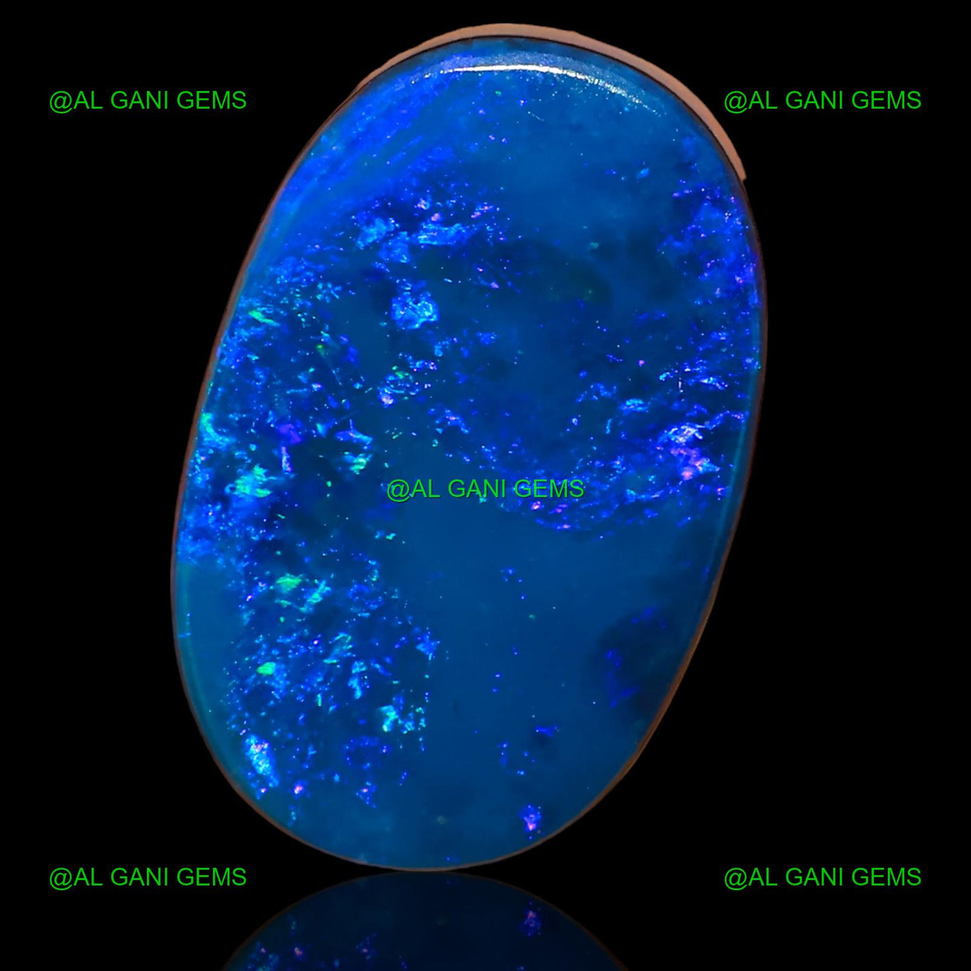 6.10 Cts Lab-Created Doublet Opal Gemstone Oval Cabochon 17x11x3 mm D-43