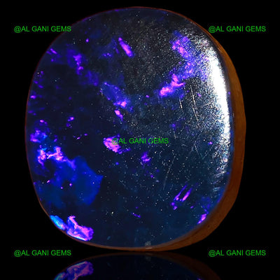 7.65 Cts Lab-Created Doublet Opal Gemstone Oval Cabochon 12x11x4 mm D-44