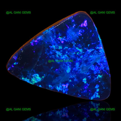 4.05 Cts Lab-Created Doublet Opal Gemstone Trillion Cabochon 13x10x3 mm D-48