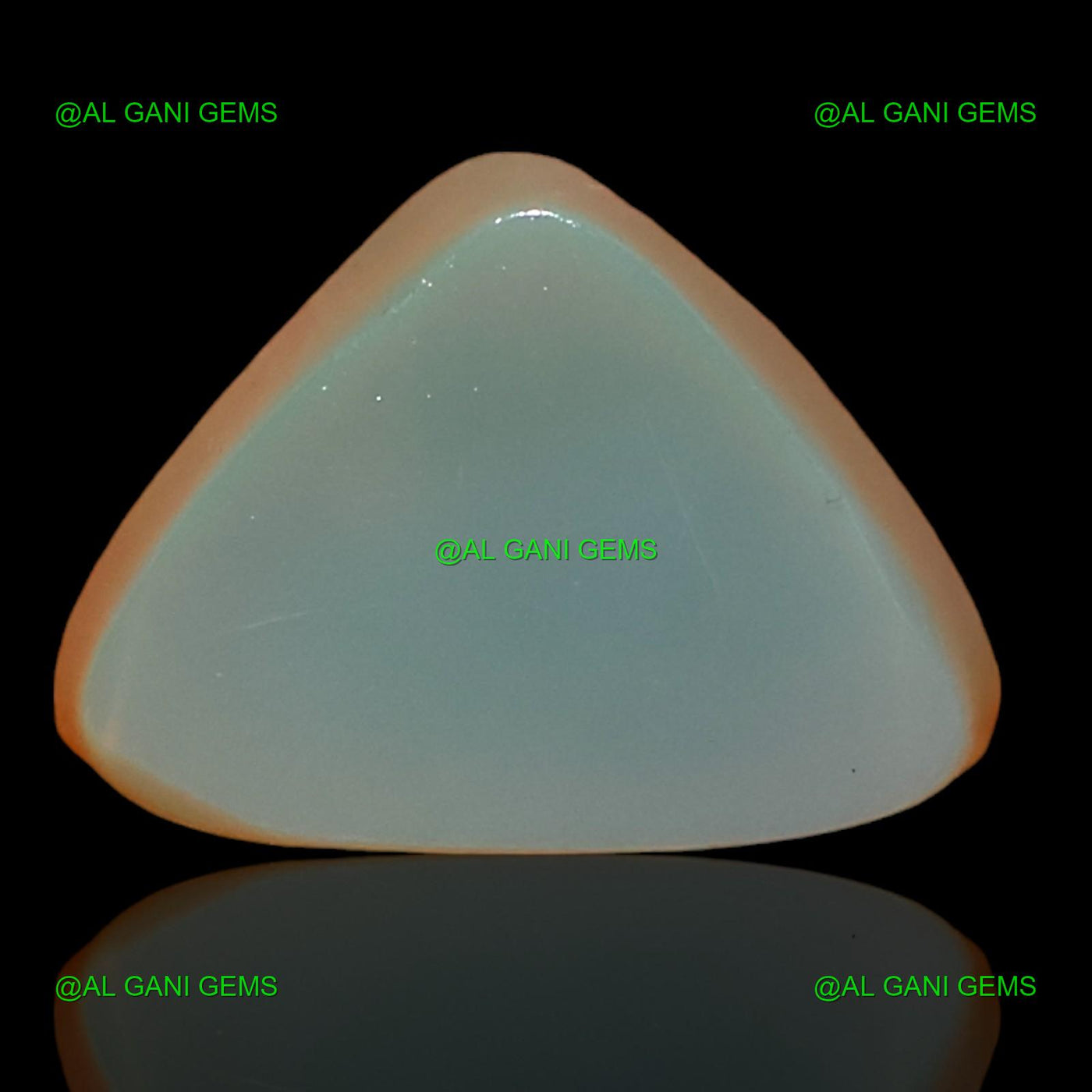 Lab-Created Doublet Opal Gemstone 5.00 Cts Trillion Cabochon 12x9x6 mm D-51