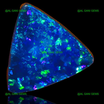 4.30 Cts Lab-Created Doublet Opal Gemstone Trillion Cabochon 11x11x3 mm D-52