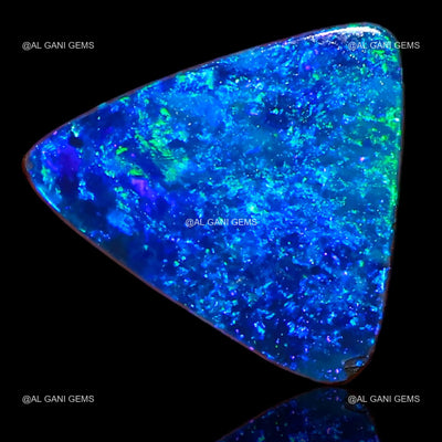 3.00 Cts Lab-Created Doublet Opal Gemstone Trillion Cabochon 12x10x3 mm D-62