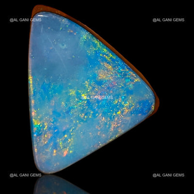 3.60 Cts Lab-Created Doublet Opal Gemstone Trillion Cabochon 11x10x3 mm D-68