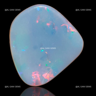 3.40 Cts Doublet Opal Gemstone Fancy Cabochon Lab-Created 10x10x3 mm D-70