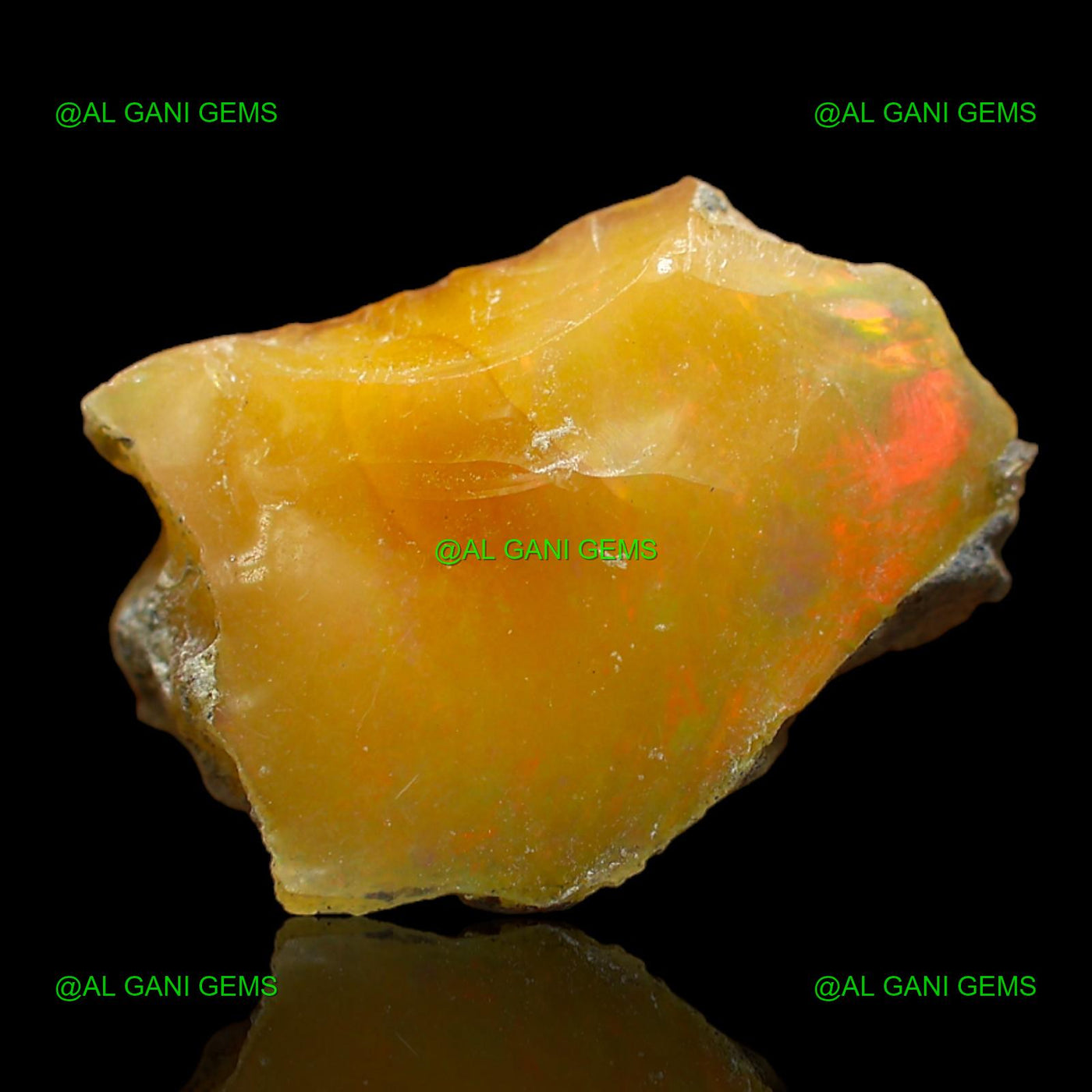 7.00 Cts Natural Fire Opal Loose Gemstone Fancy Rough 19x12x7 mm E-115