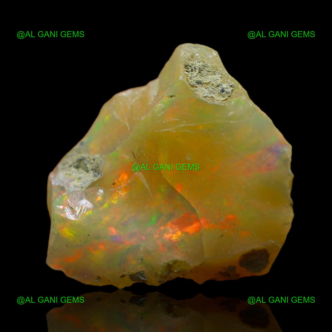 Natural Fire Opal Loose Gemstone Fancy Rough 6.00 Cts 15x12x9 mm E-147