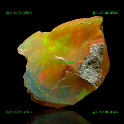 Natural Fire Opal Loose Gemstone Fancy Rough 5.00 Cts 16x12x6 mm E-149