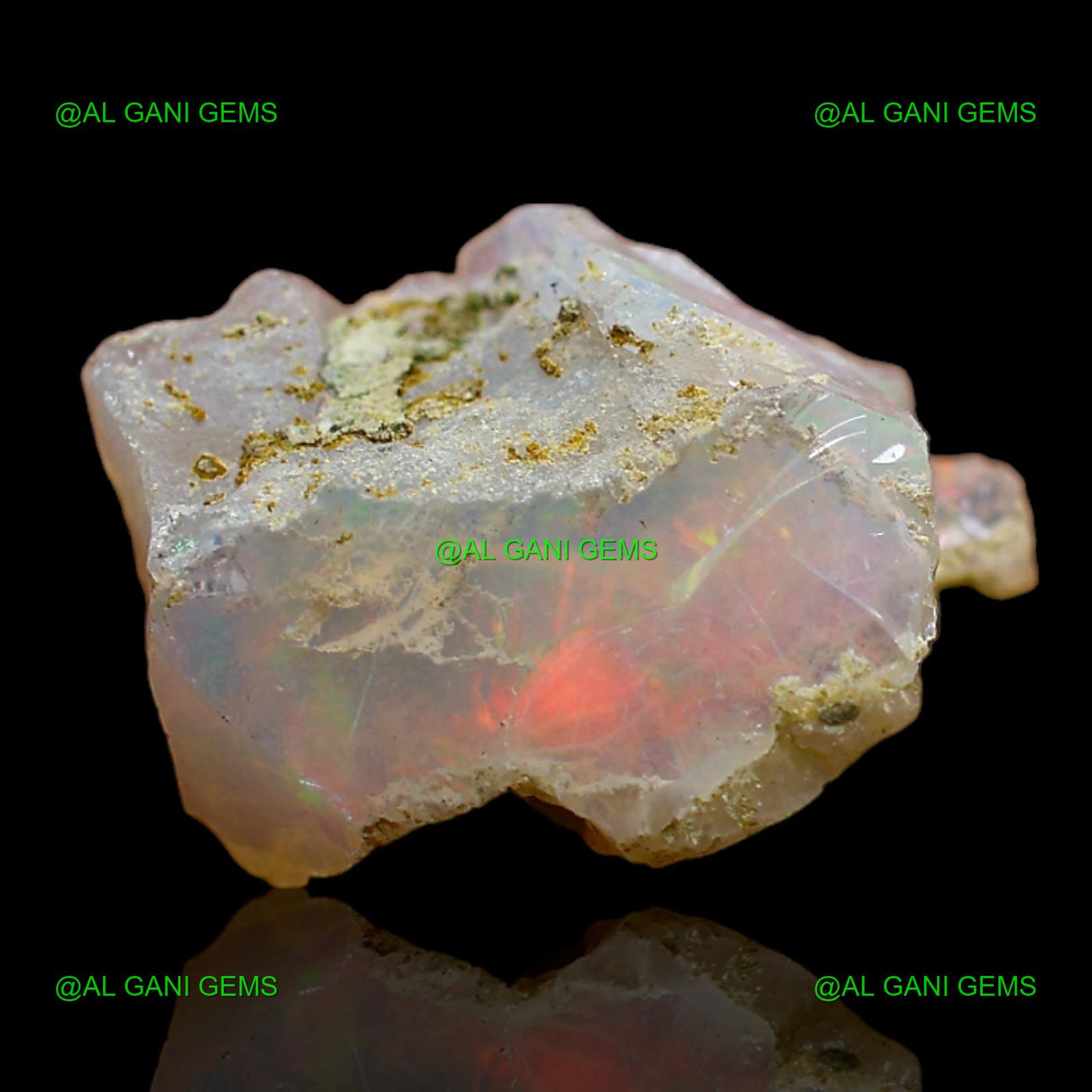 4.00 Cts Natural Fire Opal Loose Gemstone Fancy Rough 15x13x6 mm E-217