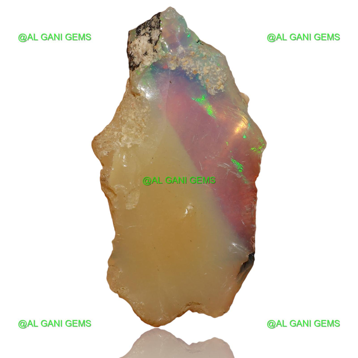 7.00 Cts Natural Fire Opal Loose Gemstone Fancy Rough 27x15x6 mm E-28