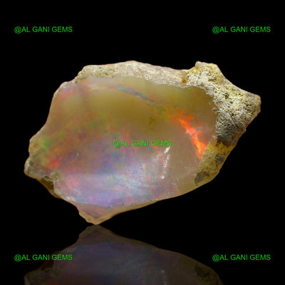 3.00 Cts Natural Fire Opal Loose Gemstone Fancy Rough 20x13x3 mm E-305