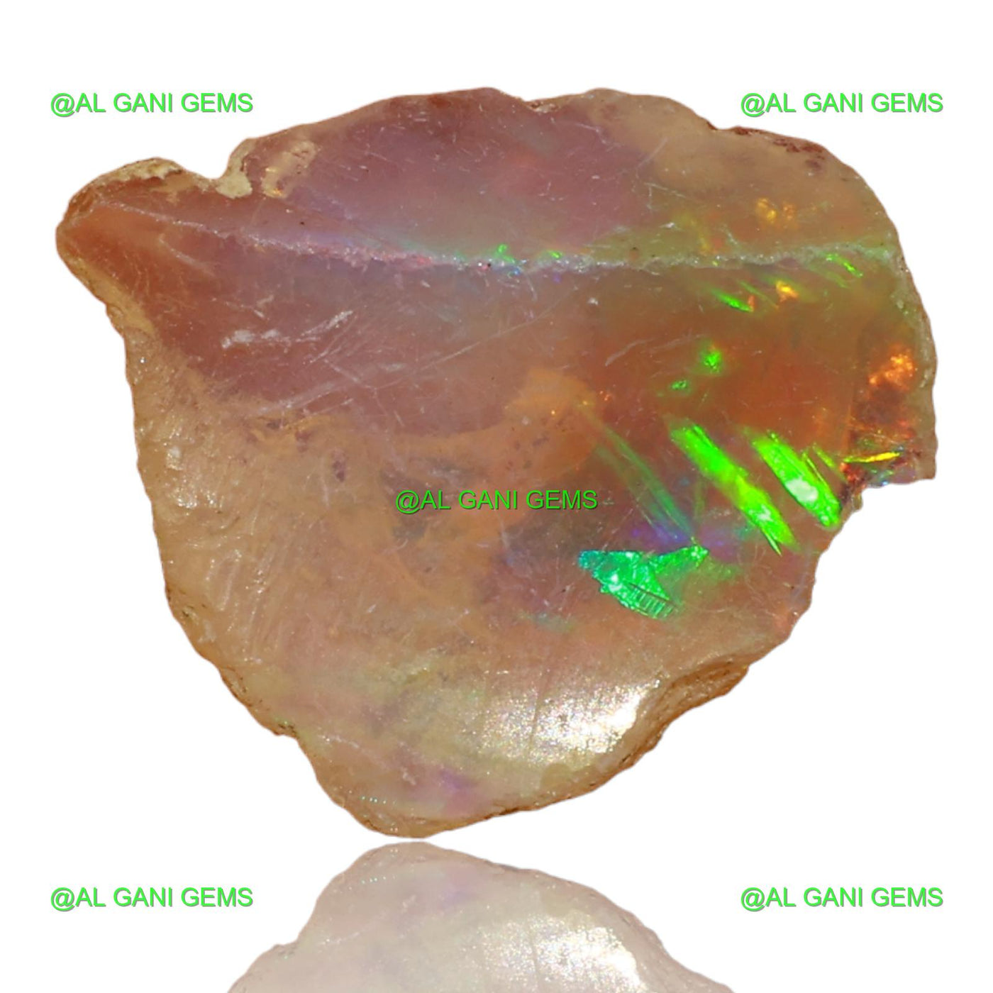 3.00 Cts Natural Fire Opal Loose Gemstone Fancy Rough 14x12x5 mm E-31