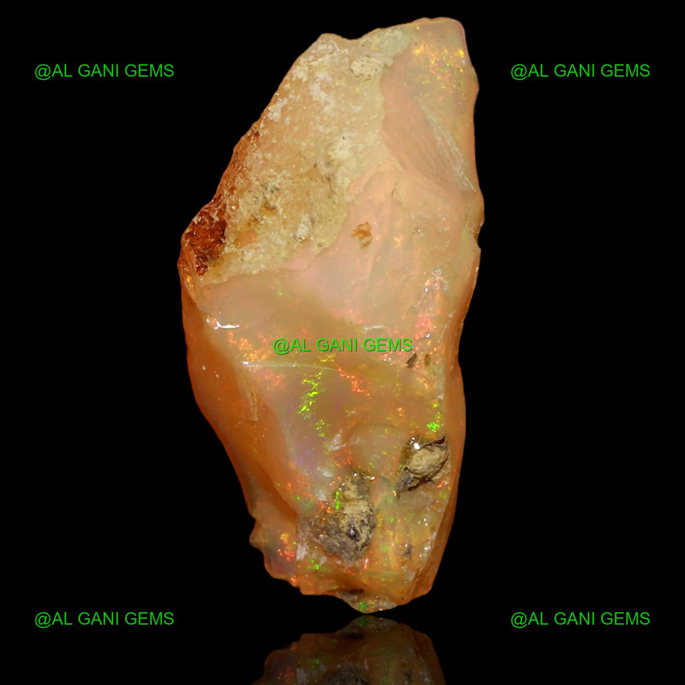 Natural Fire Opal Loose Gemstone Fancy Rough 8.00 Cts 20x10x10 mm E-35