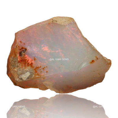 4.00 Cts Natural Fire Opal Loose Gemstone Fancy Rough 17x12x6 mm E-38