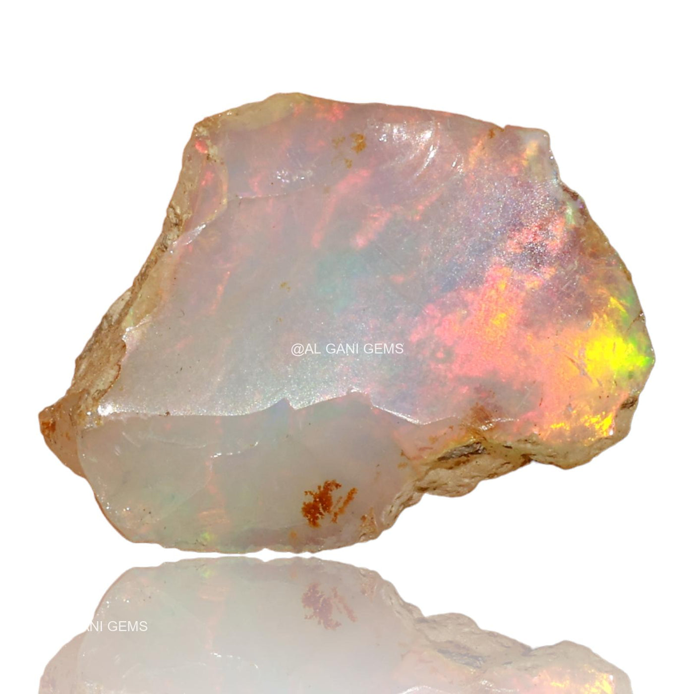 4.00 Cts Natural Fire Opal Loose Gemstone Fancy Rough 17x12x6 mm E-38