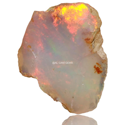 4.00 Cts Natural Fire Opal Loose Gemstone Fancy Rough 17x12x6 mm E-38