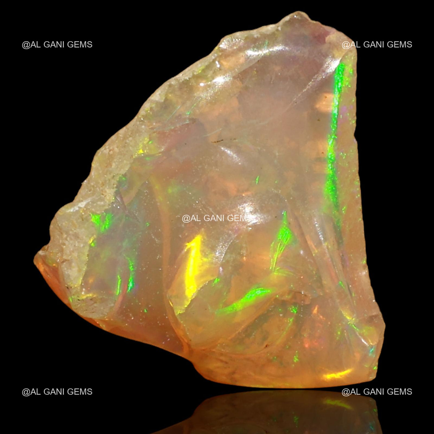 Natural Fire Opal Gemstone 3.00 Cts Loose Fancy Rough 14x11x5 mm E-39