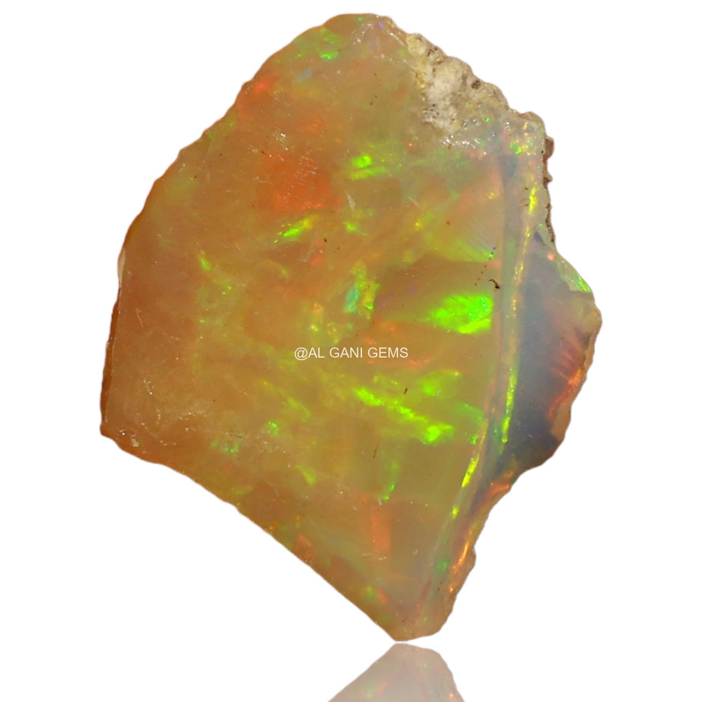 3.00 Cts Natural Fire Opal Loose Gemstone Fancy Rough 13x12x4 mm E-40