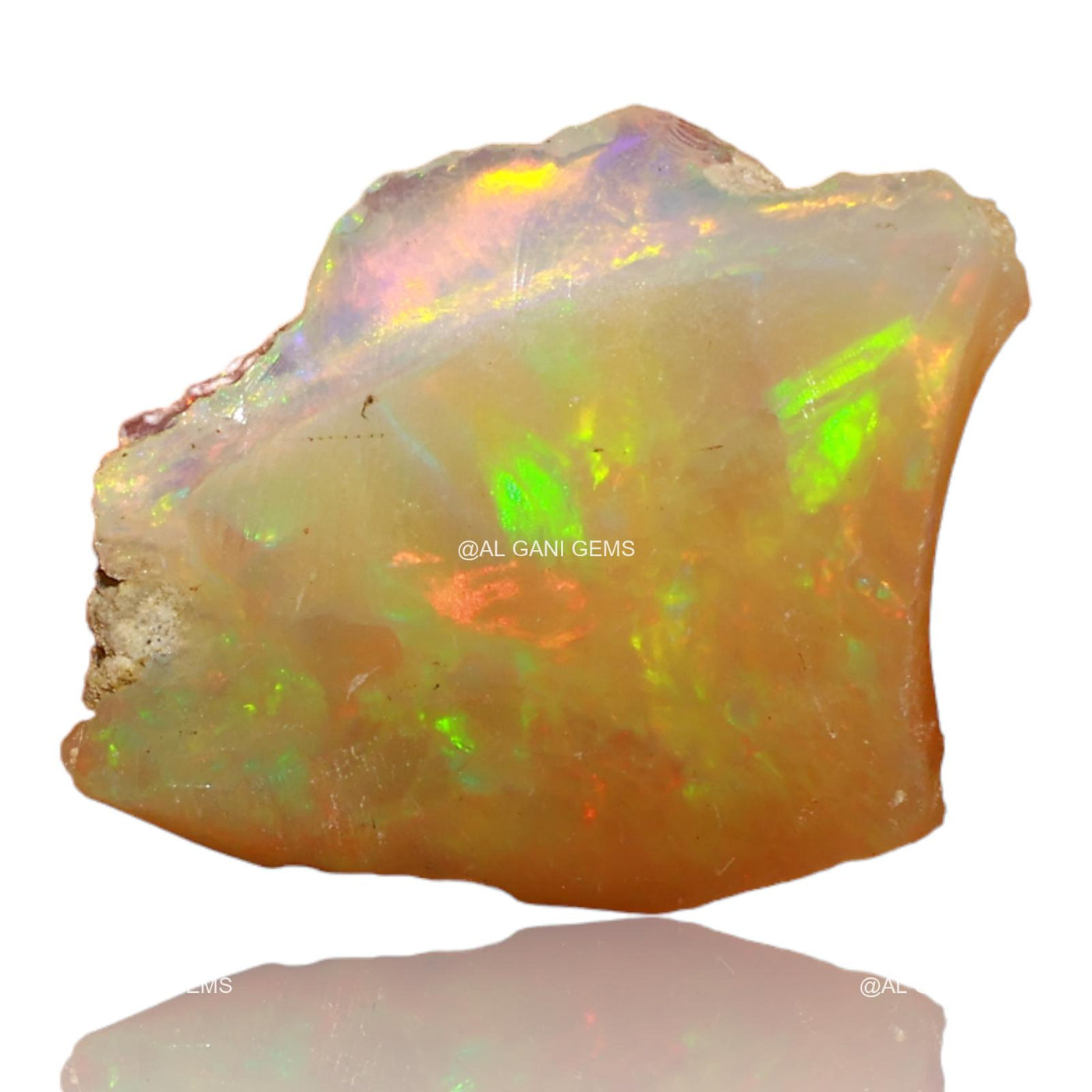 3.00 Cts Natural Fire Opal Loose Gemstone Fancy Rough 13x12x4 mm E-40