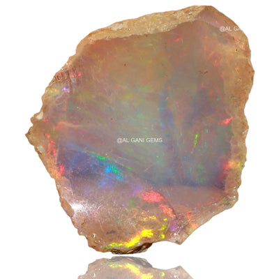 2.00 Cts Natural Fire Opal Loose Gemstone Fancy Rough 16x13x4 mm E-41