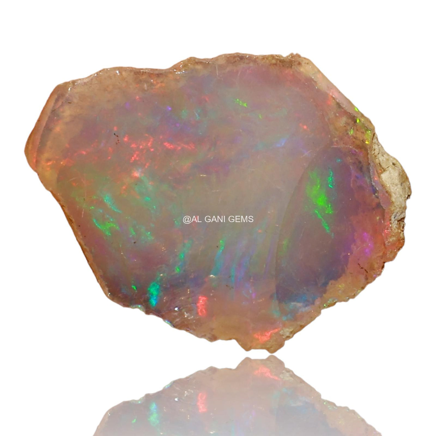 2.00 Cts Natural Fire Opal Loose Gemstone Fancy Rough 16x13x4 mm E-41