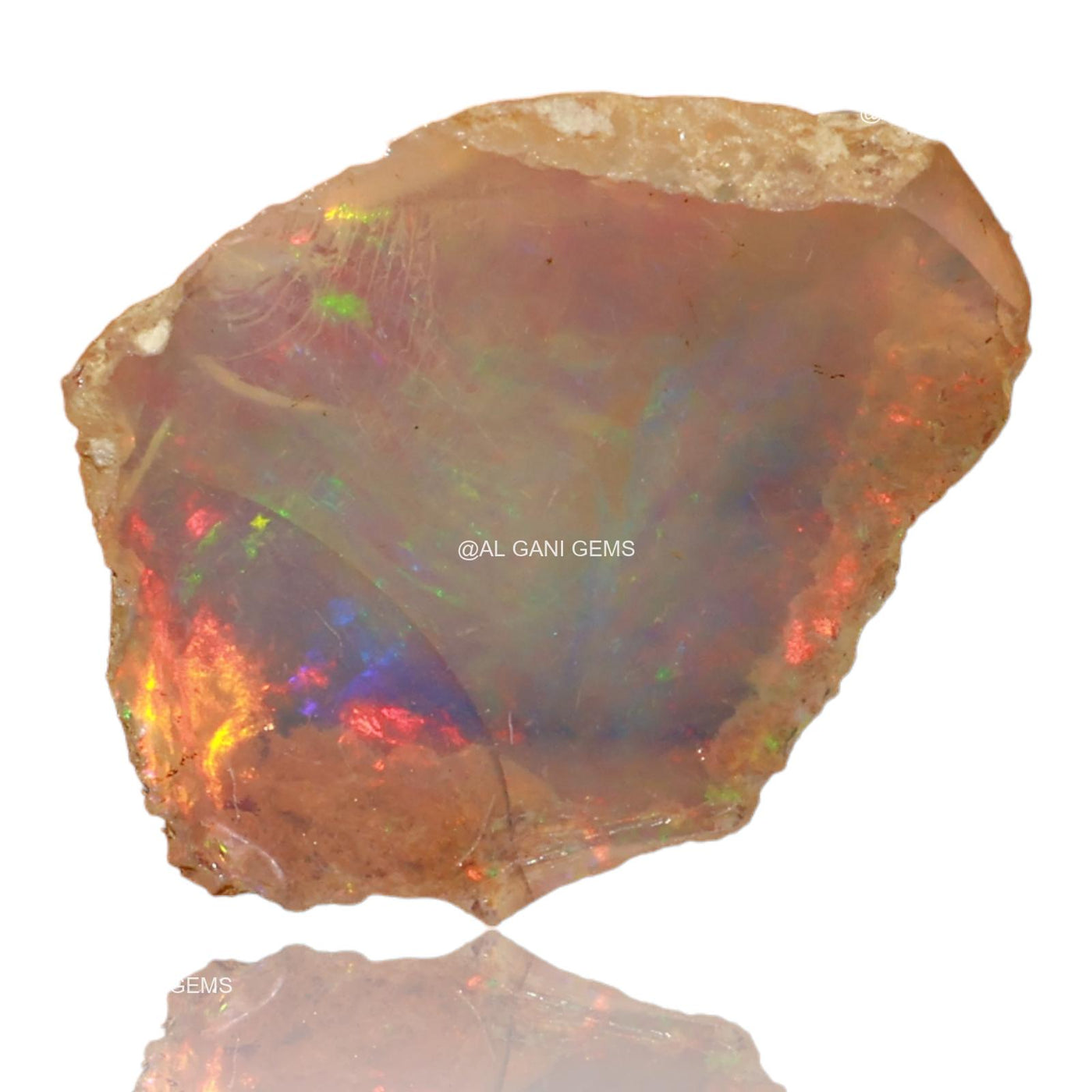 2.00 Cts Natural Fire Opal Loose Gemstone Fancy Rough 16x13x4 mm E-41