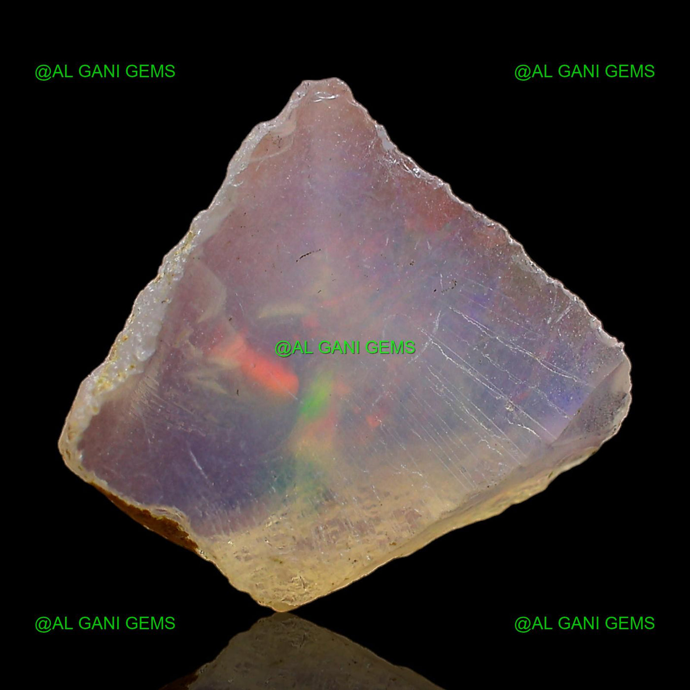 2.00 Cts Natural Fire Opal Loose Gemstone Fancy Rough 12x12x4 mm E-427