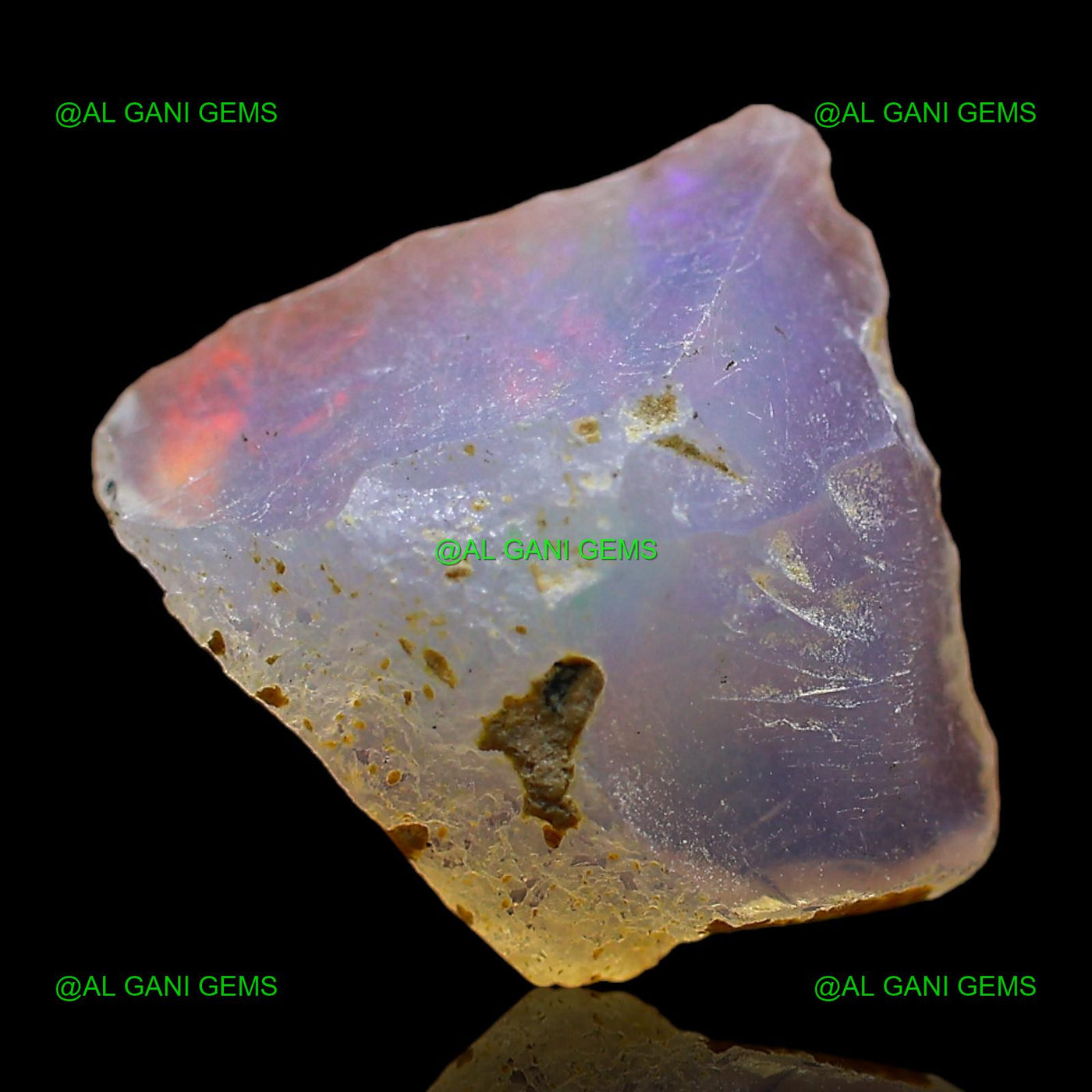 2.00 Cts Natural Fire Opal Loose Gemstone Fancy Rough 12x12x4 mm E-427