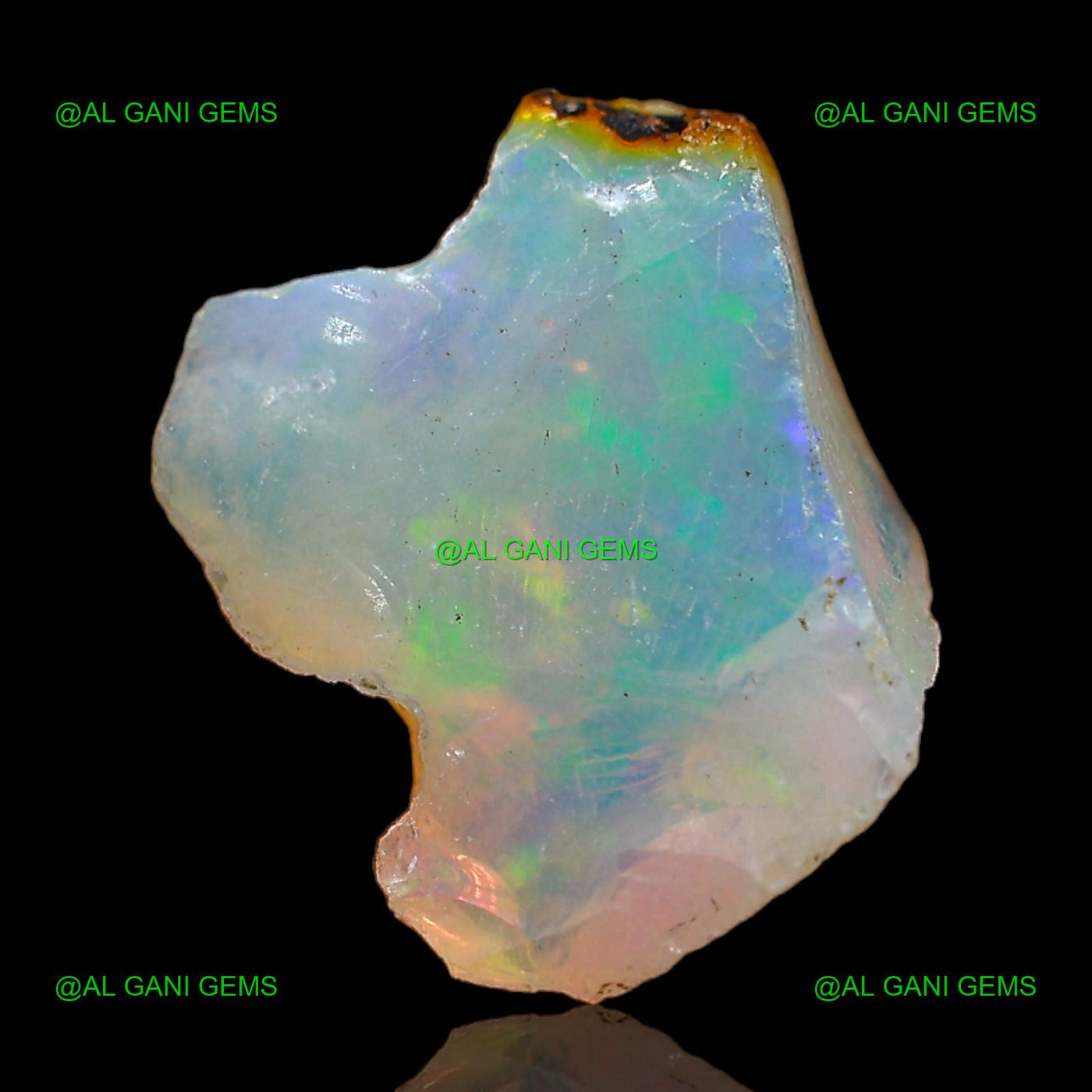 Natural Fire Opal Gemstone 3.00 Cts Loose Fancy Rough Ethiopia 12x9x6 mm E-452