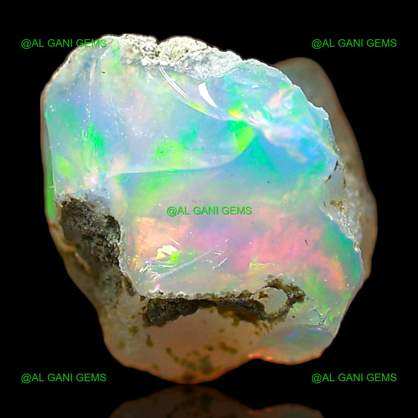 2.00 Cts Ethiopian Fire Opal Loose Gemstone Fancy Rough Natural 8x8x7 mm E-498