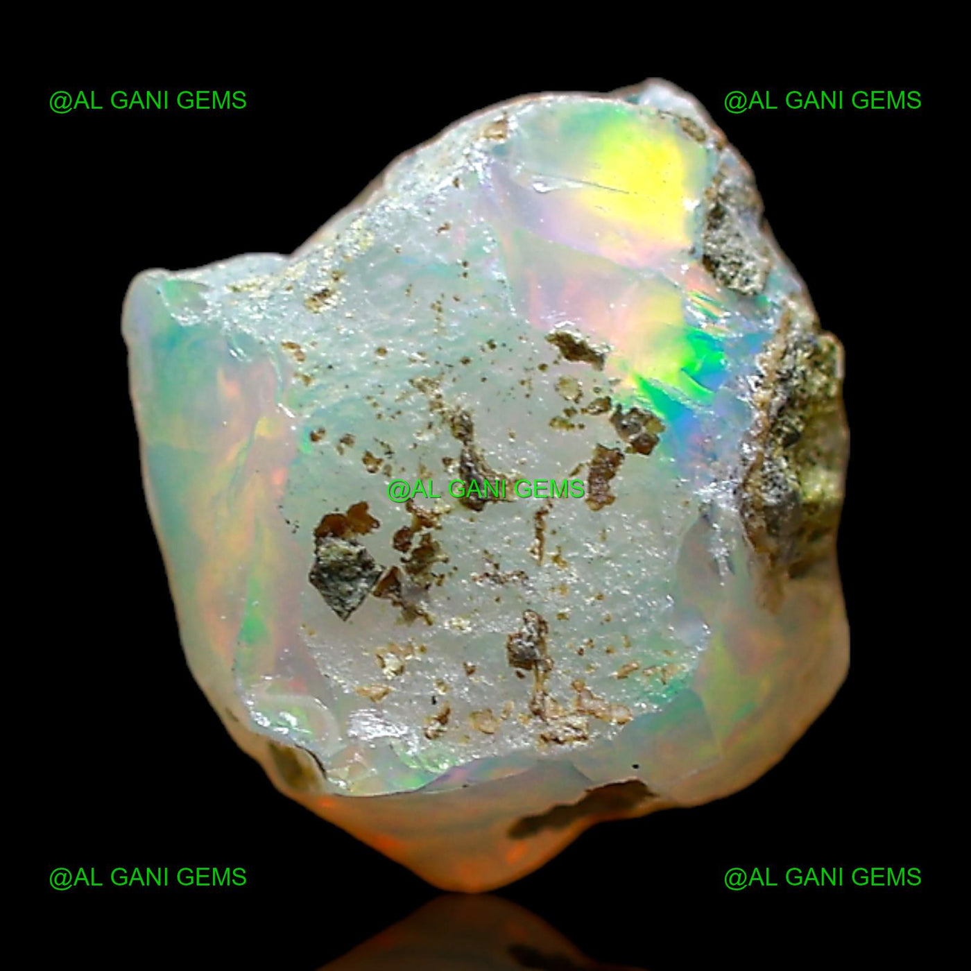 2.00 Cts Ethiopian Fire Opal Loose Gemstone Fancy Rough Natural 8x8x7 mm E-498