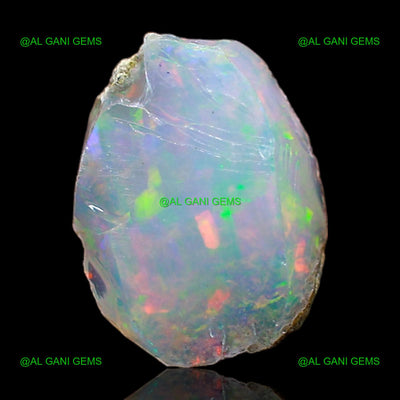 Natural Fire Opal Gemstone 1.00 Cts Loose Fancy Rough Ethiopia 9x7x4 mm E-500