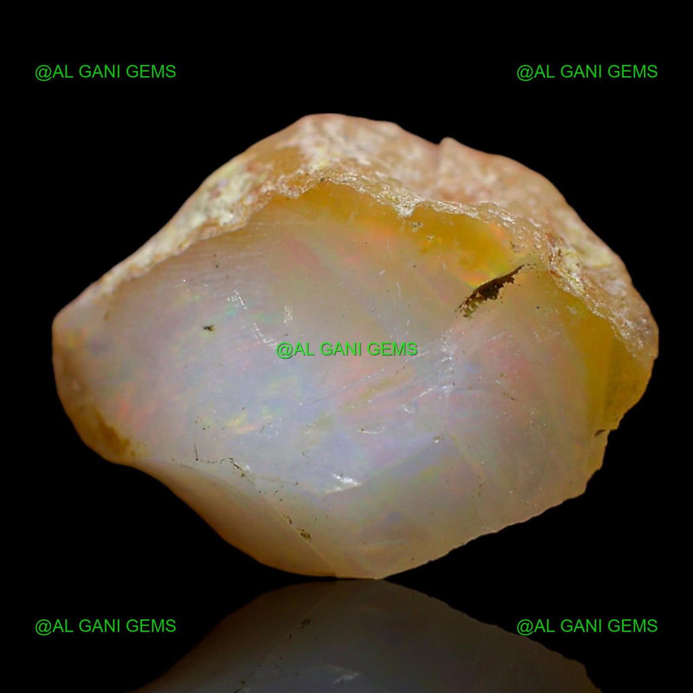 3.00 Cts Fire Opal Loose Gemstone Fancy Rough Natural 15x12x5 mm E-519