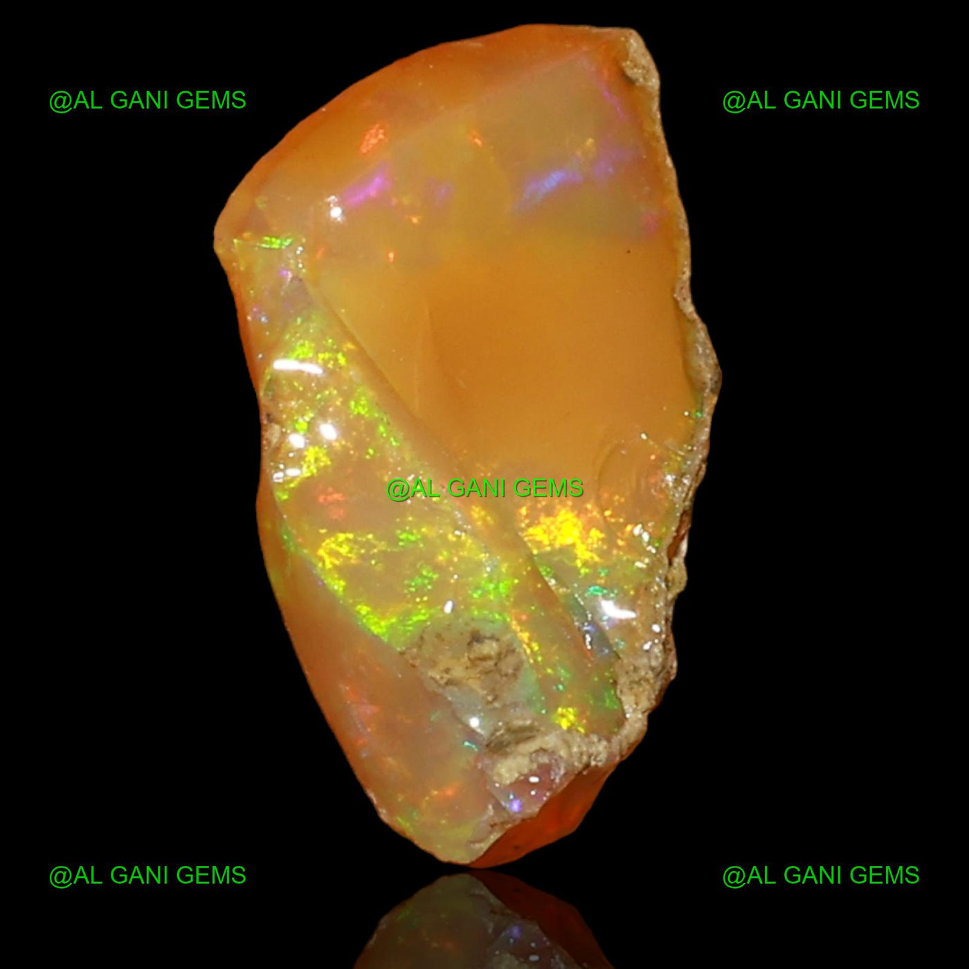 3.00 Cts Natural Fire Opal Loose Gemstone Fancy Rough 14x8x7 mm E-52