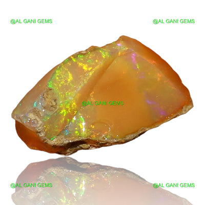 3.00 Cts Natural Fire Opal Loose Gemstone Fancy Rough 14x8x7 mm E-52