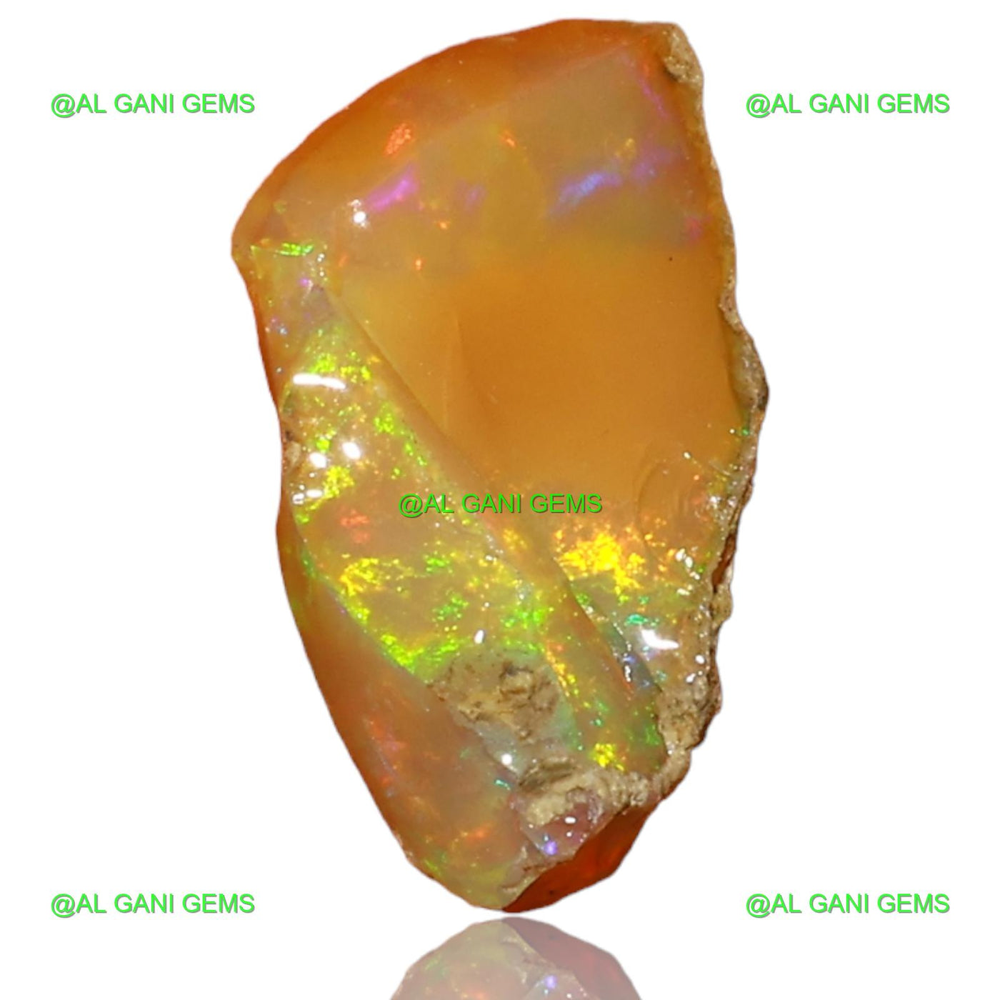 3.00 Cts Natural Fire Opal Loose Gemstone Fancy Rough 14x8x7 mm E-52